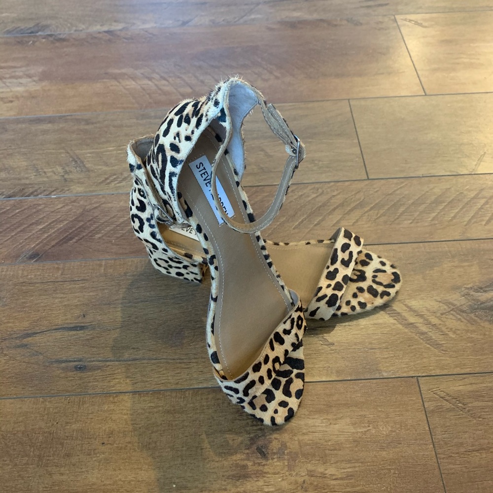 Leopard print heels.